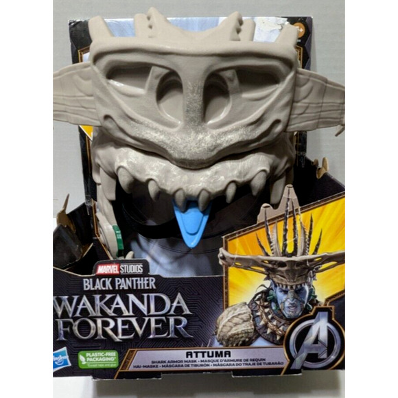 Marvel Studios Black Panther: Wakanda Forever Attuma Shark Armor Mask Age 5+ - Picture 15 of 16
